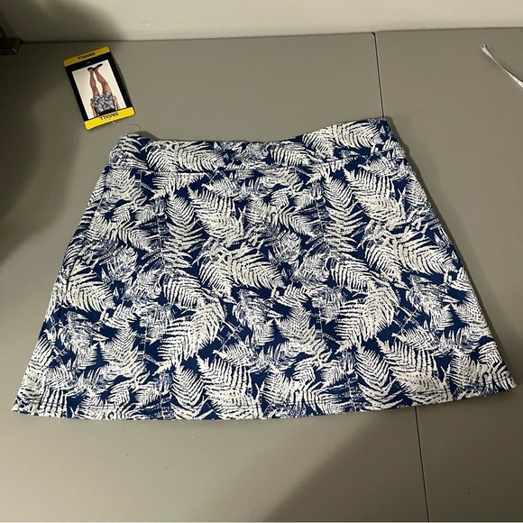 3/25$ (Mix)Tranquility by Colorado Clothing Blue&White A-Line Mini Skirt S - Picture 9 of 11